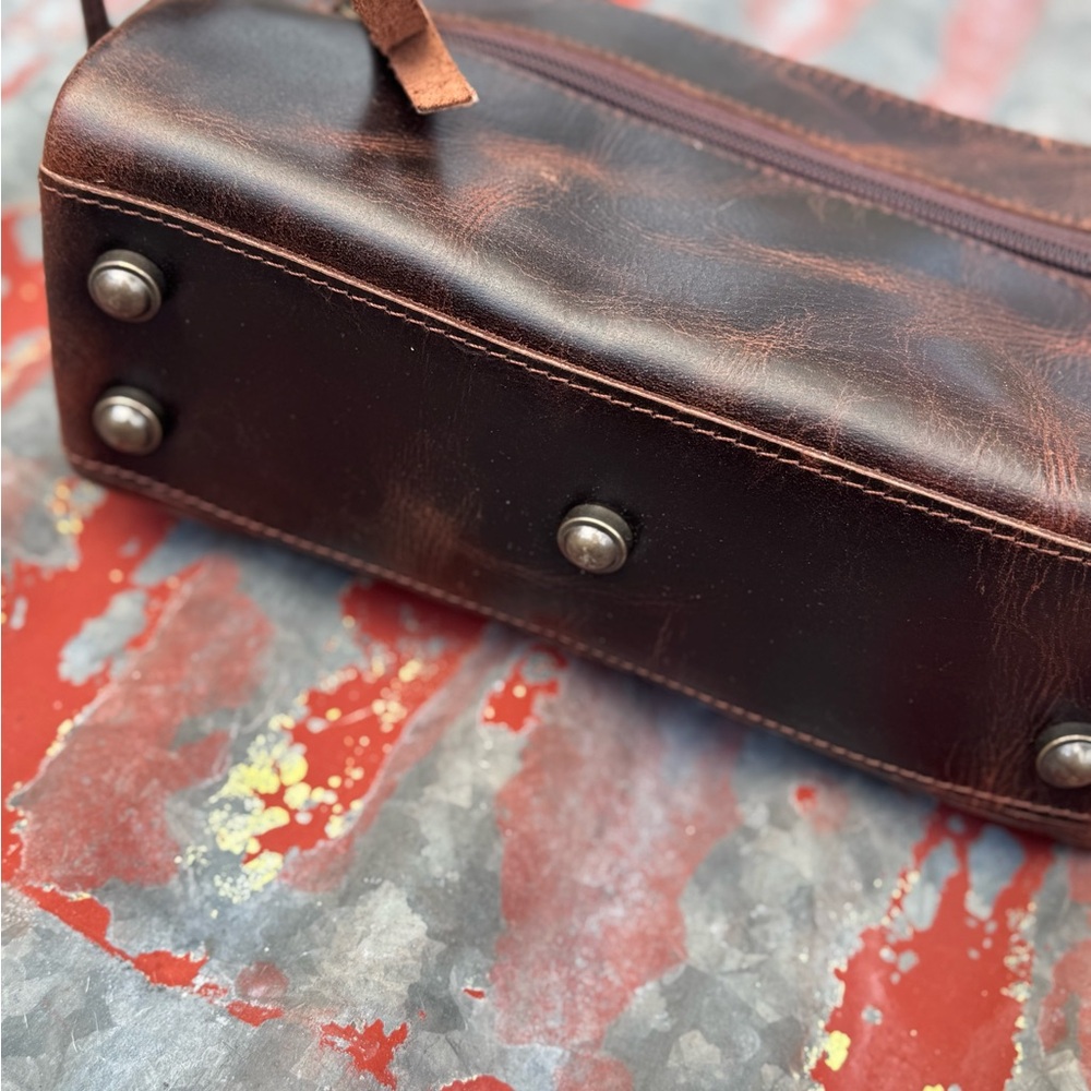 NWOT Men’s Leather Toiletry Bag Dopp Kit - Picture 3 of 3